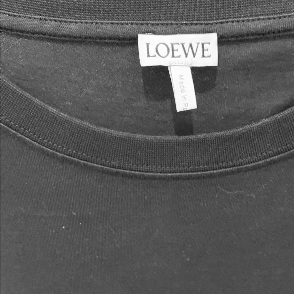 LOEWE Navy Stripe Anagram, men’s black short sleeve shirt, XL, excellent cond. - Picture 8 of 8